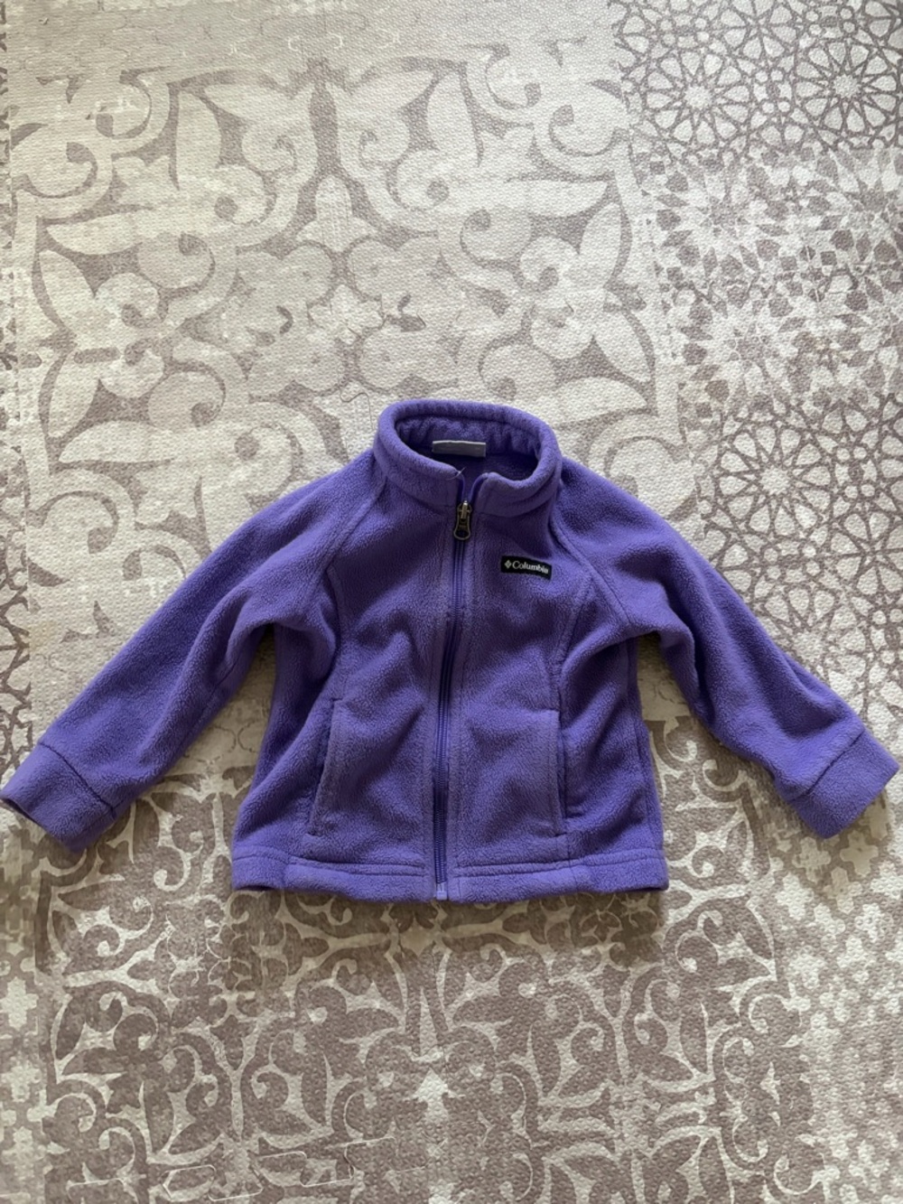 Columbia Lavender Fleece Zip Jacket